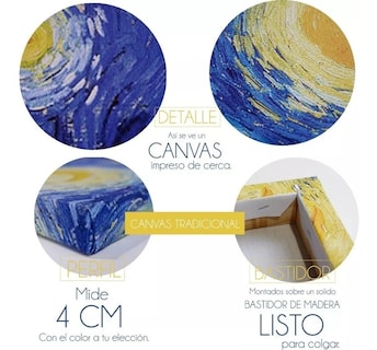Foto 4 | Cuadro Para Cafeteria Comedor En Lienzo Canvas Con Bastidor