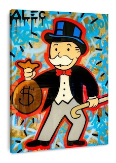 Foto 1 | Cuadros Alec Monopoly En Canvas Graffiti Art Urban Modernos