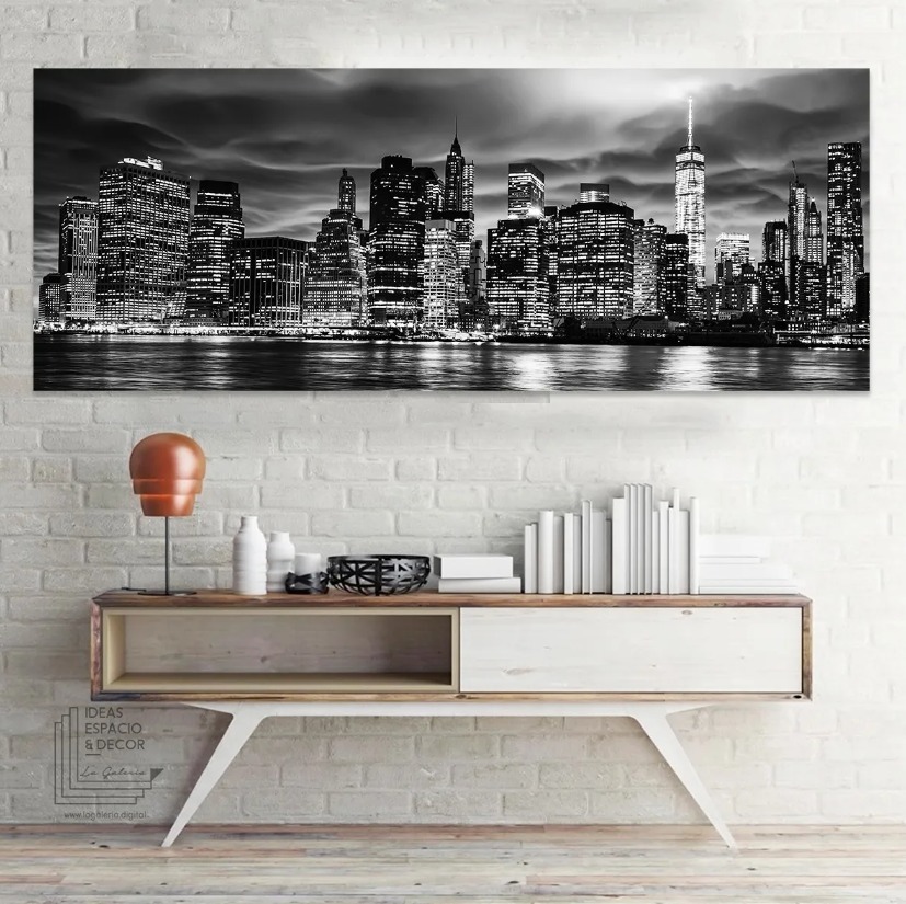 Cuadro Canvas Panoramico Ciudades 180x70 Cm Modelos A Elegir