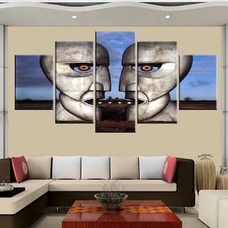 Foto 2 | Pink Floyd Varios Modelos Set 5 Cuadros En Lienzo Canvaslistos Para Colgar Tintas Ecológicas