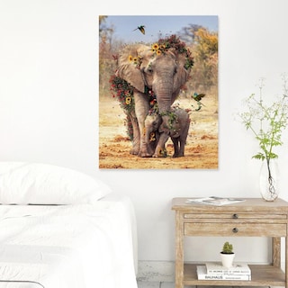 Foto 5 | Cuadros Decorativos Animales León Elefante Jirafa Canvas 4k