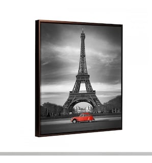 Foto 5 | Cuadro Paris Auto Rojo Canvas Hd Calidad De Galeria Grande