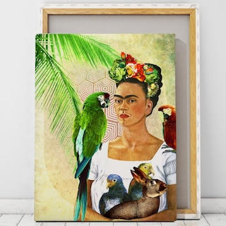Foto 1 | Cuadro Frida Kahlo Moderno Lienzo Canvas Alta Calidad 60x80