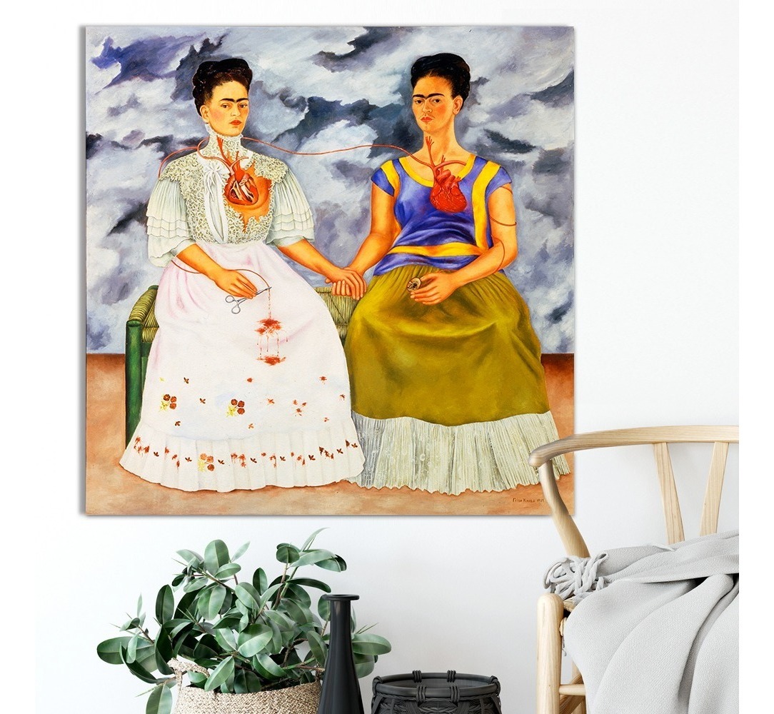 Foto 2 | Cuadro Las 2 Fridas Kahlo Lienzo Canvas Arte Mexicano