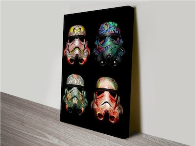 Foto 1 | Cuadro Star Wars Pop Art Stormtrooper Canvas Envio Gratis