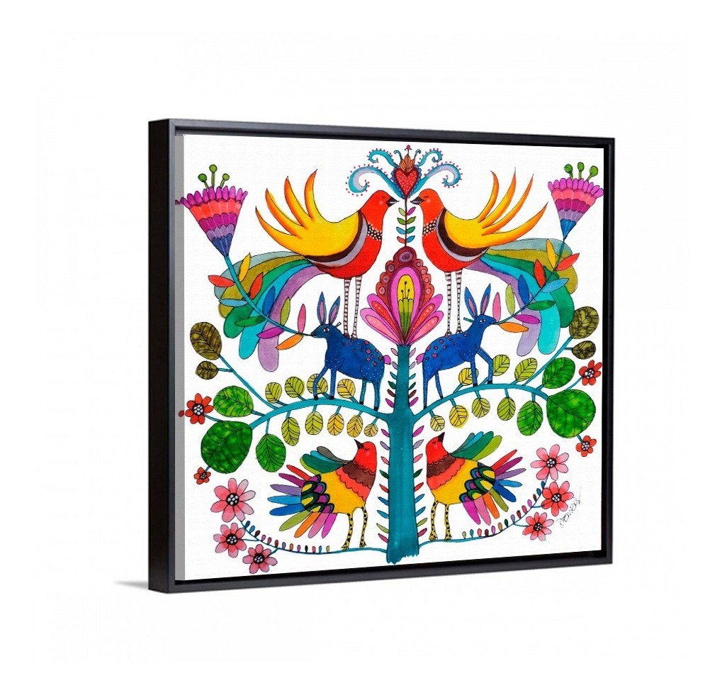 Foto 6 pulgar | Cuadros Arte Mexicano Otomi Huichol Calidad En Lienzo Canvas Algodón Tintas Ecologicas