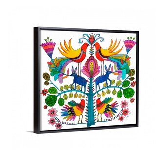 Foto 5 | Cuadros Arte Mexicano Otomi Huichol Calidad En Lienzo Canvas Algodón Tintas Ecologicas