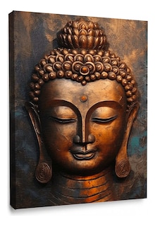 Foto 1 | Cuadro Decorativo Buda Om Dorado Canvas Premium Mate Hd