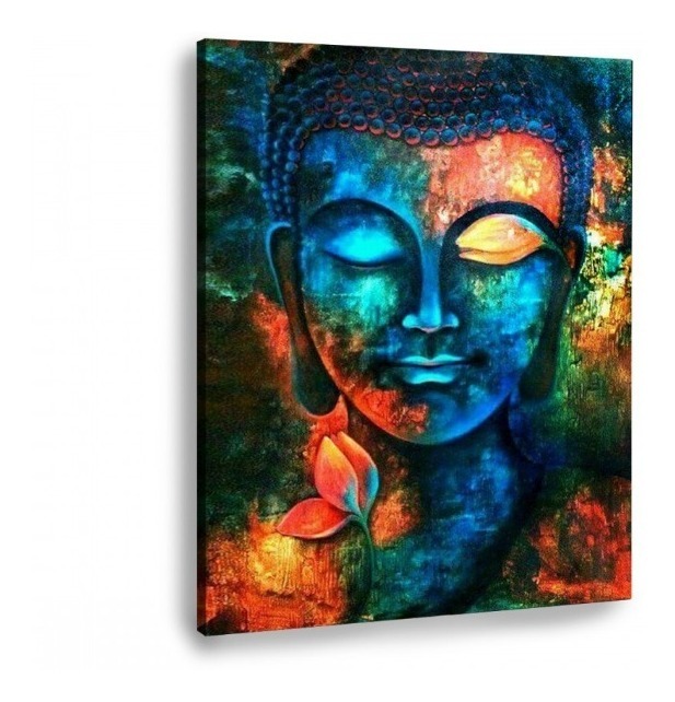 Foto 1 | Cuadro Buda Moderno Abstracto Colores Canvas Zen Yoga