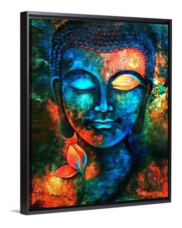 Foto 5 | Cuadro Buda Moderno Abstracto Colores Canvas Zen Yoga