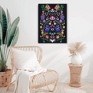 Foto 4 | Flores Tradicionales Folclore Moderno Boho En Lienzo Canvas