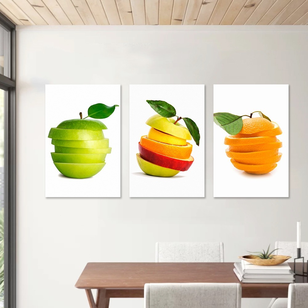 Foto 4 pulgar | Cuadros Decorativos Para Comedor En Lienzo Canvas Estilo Galeria Listos Para Colgar Tintas Ecologica Color Multicolor