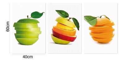 Foto 5 | Cuadros Decorativos Para Comedor En Lienzo Canvas Estilo Galeria Listos Para Colgar Tintas Ecologica Color Multicolor