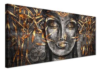 Foto 1 | Cuadro Decorativo Canvas Buda Con Dorado 70x140cm