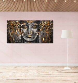 Foto 3 | Cuadro Decorativo Canvas Buda Con Dorado 70x140cm