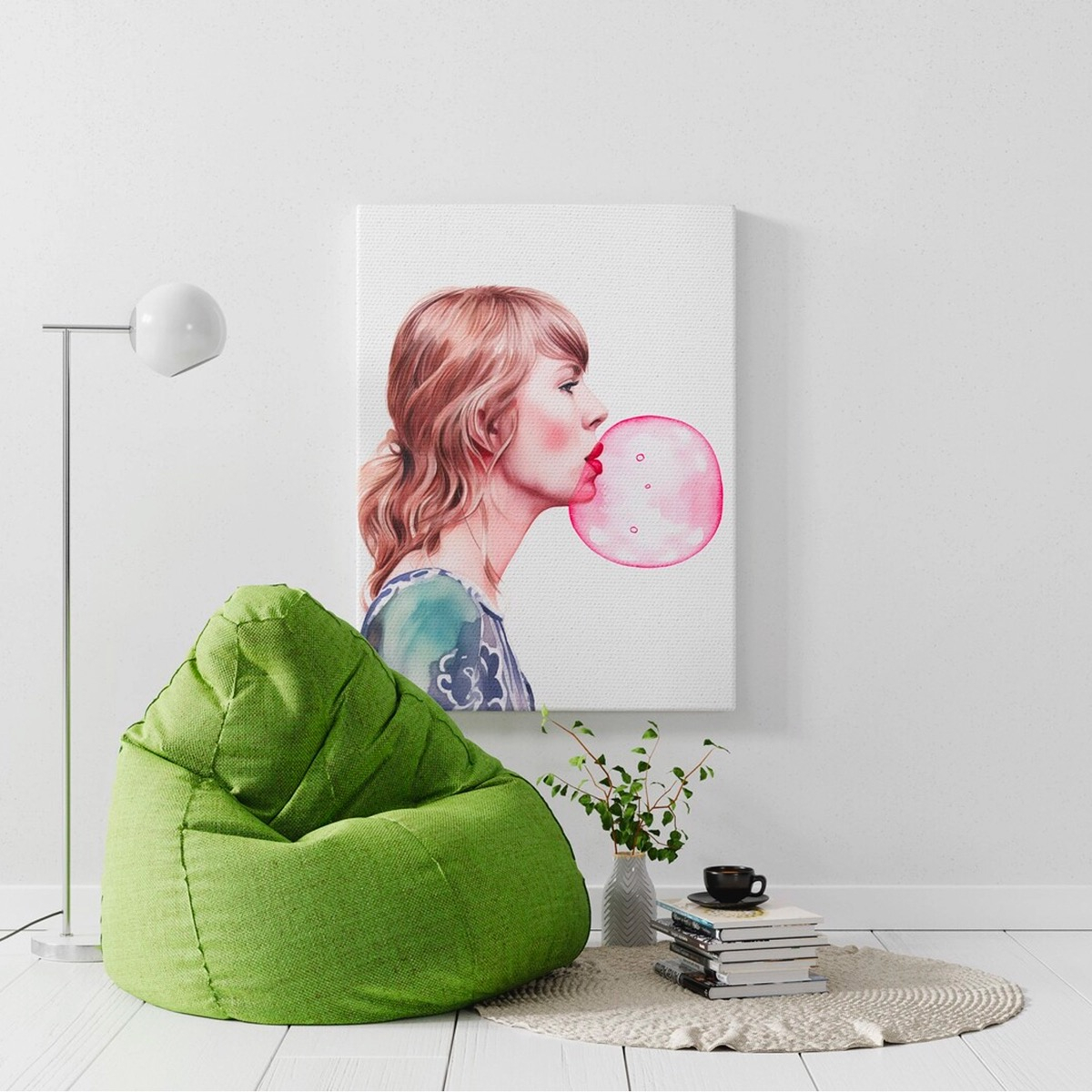 Cuadro Taylor Swift Bubble Gum Pop Art Canvas Grueso