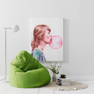 Foto 1 | Cuadro Taylor Swift Bubble Gum Pop Art Canvas Grueso