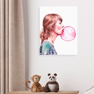 Foto 2 | Cuadro Taylor Swift Bubble Gum Pop Art Canvas Grueso