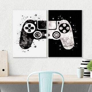 Foto 4 | Decoracion Gamer Joystick Acuarela Set Cuadros Playstation