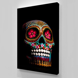 Foto 1 | Cuadro Lienzo Canvas Arte Mexicano Calavera Dia De Muertos