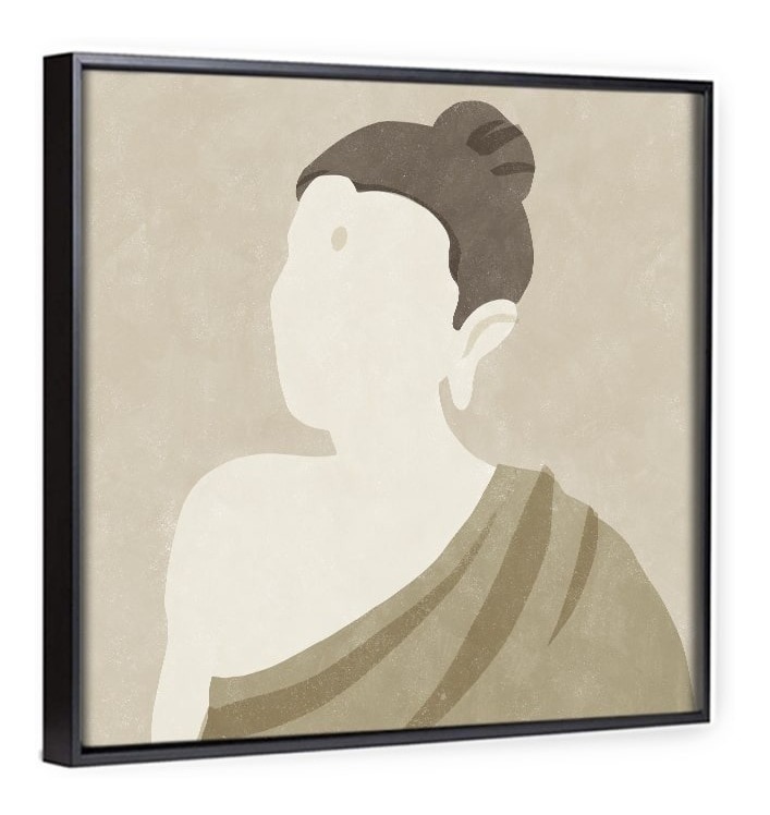 Foto 4 | Cuadro Buda Minimalista Zen Moderno Hecho En Lienzo Canvas
