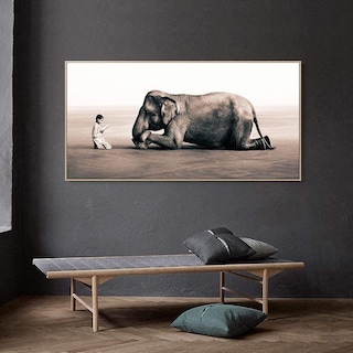 Foto 3 | Cuadro Aashes And Snow Elefante Niño Gregory Colbert Canvas