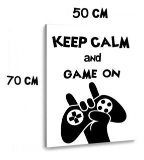 Foto 2 | Decoracion Gamer Cuadro Decorativo Gamer Keep Calm