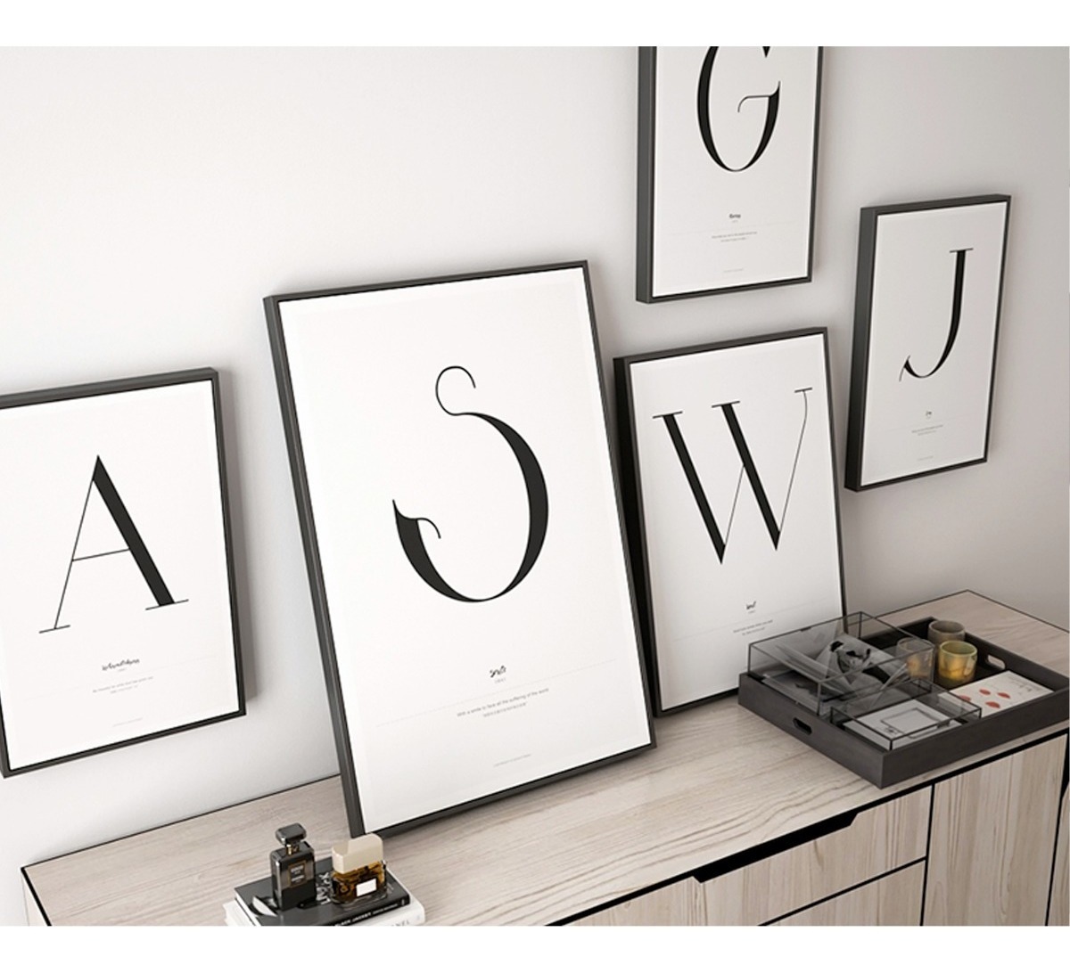 Foto 4 | Set Cuadros Decorativos Iniciales Regalo Parejas Amor Canvas