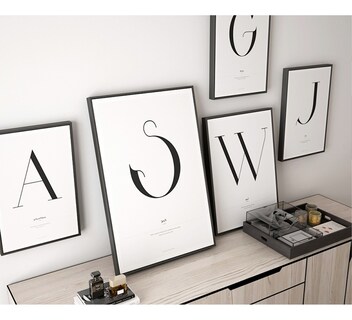 Foto 4 | Set Cuadros Decorativos Iniciales Regalo Parejas Amor Canvas