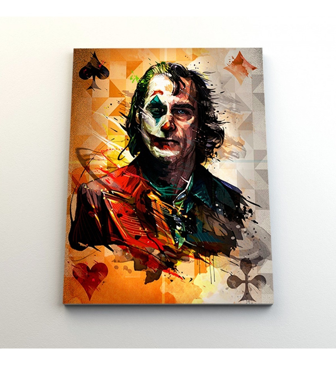 Foto 4 pulgar | Cuadro Decorativo Joker Movie En Lienzo Canvas Con Bastidor Color Multicolor
