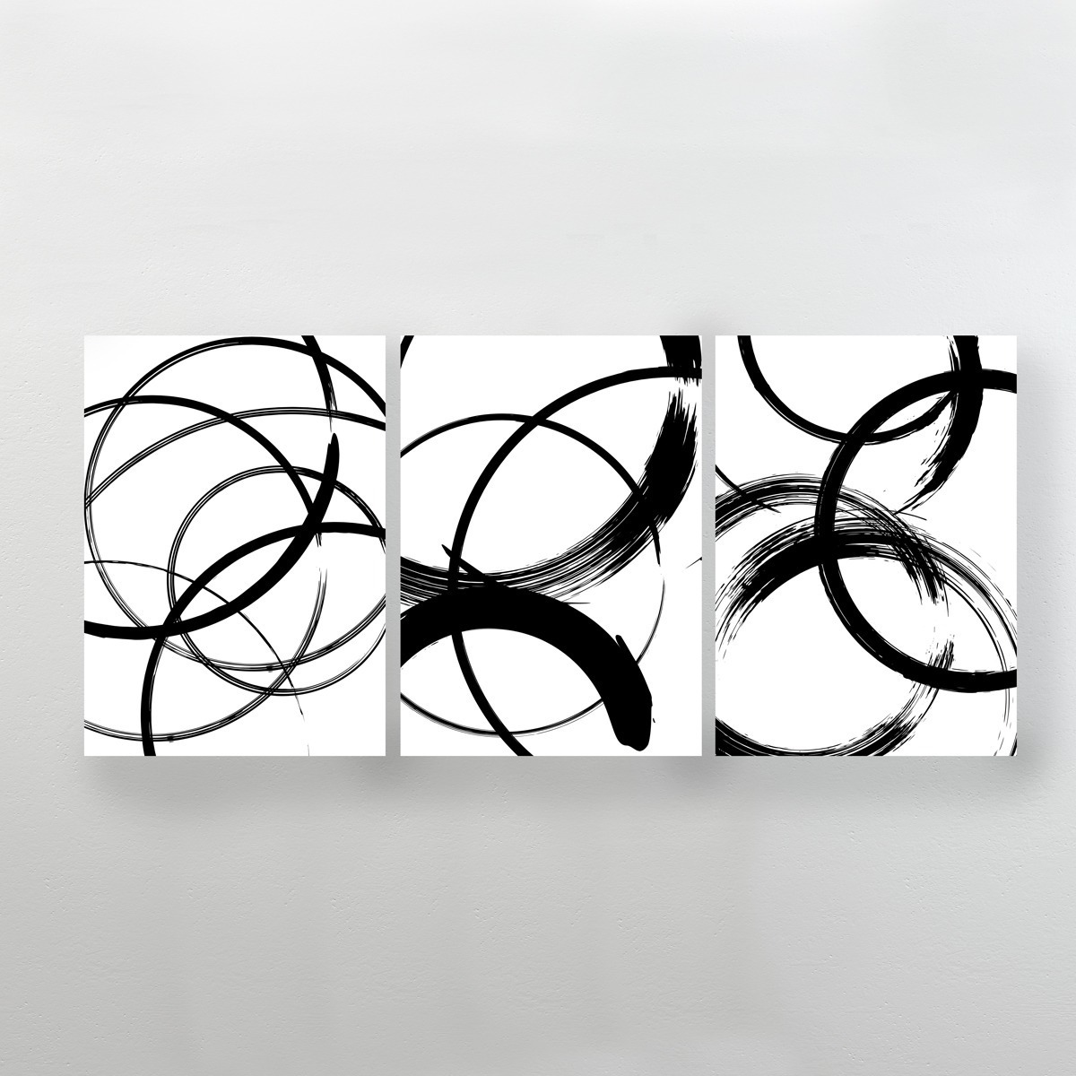 Foto 5 pulgar | Cuadros Minimalistas Abstractos Modernos Canvas Tipo Galeria Color B&n