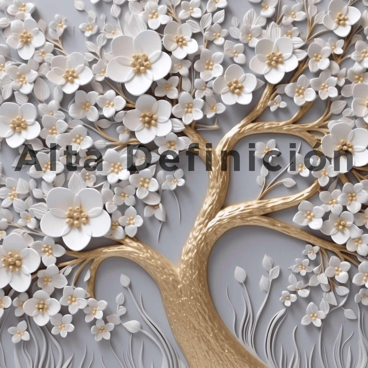 Foto 4 pulgar | Cuadros Decorativos Para Sala Tipo Oleo Árboles En Canvas