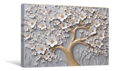 Foto 4 | Cuadros Decorativos Para Sala Tipo Oleo Árboles En Canvas