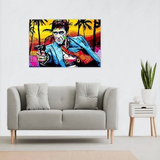 Foto 3 | Cuadro Decorativo Alec Monopoly Cara Cortada Colores Graffit