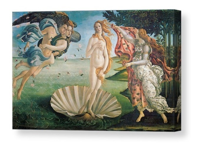 Cuadro Arte Replica Nacimiento De Venus En Lienzo Canvas Hd