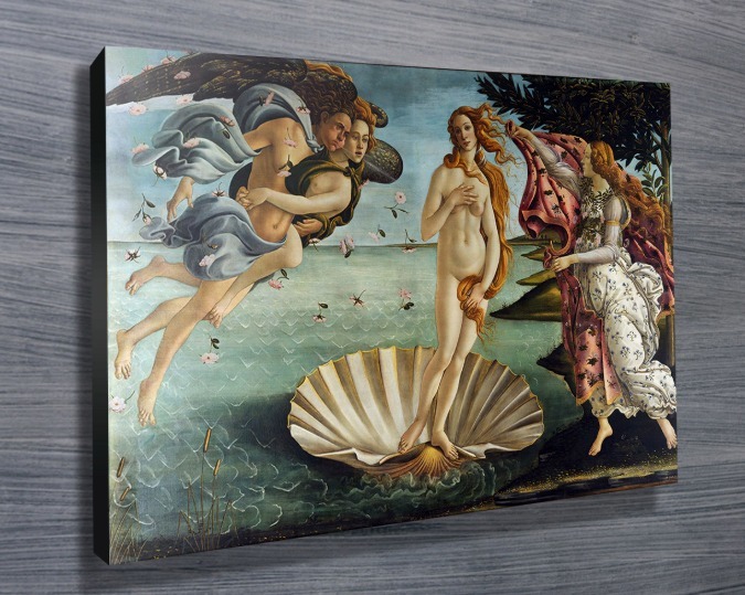 Foto 4 pulgar | Cuadro Arte Replica Nacimiento De Venus En Lienzo Canvas Hd