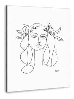Foto 1 | Cuadros Minimalistas Picasso Canvas Algodón Tipo Museo 6 Mod Color Rostro Mujer