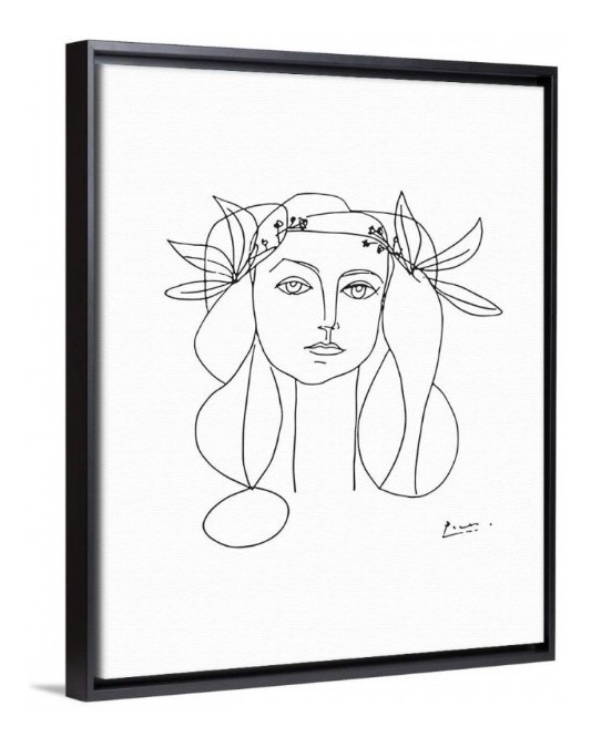 Foto 4 | Cuadros Minimalistas Picasso Canvas Algodón Tipo Museo 6 Mod Color Rostro Mujer