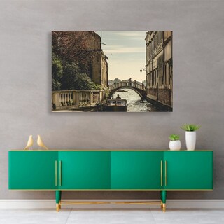 Foto 2 | Cuadro Canal Viena Italia Canvas Sala Recamara Canvas Grueso
