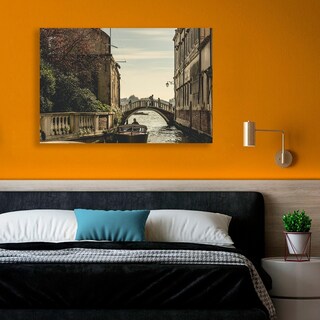 Foto 4 | Cuadro Canal Viena Italia Canvas Sala Recamara Canvas Grueso