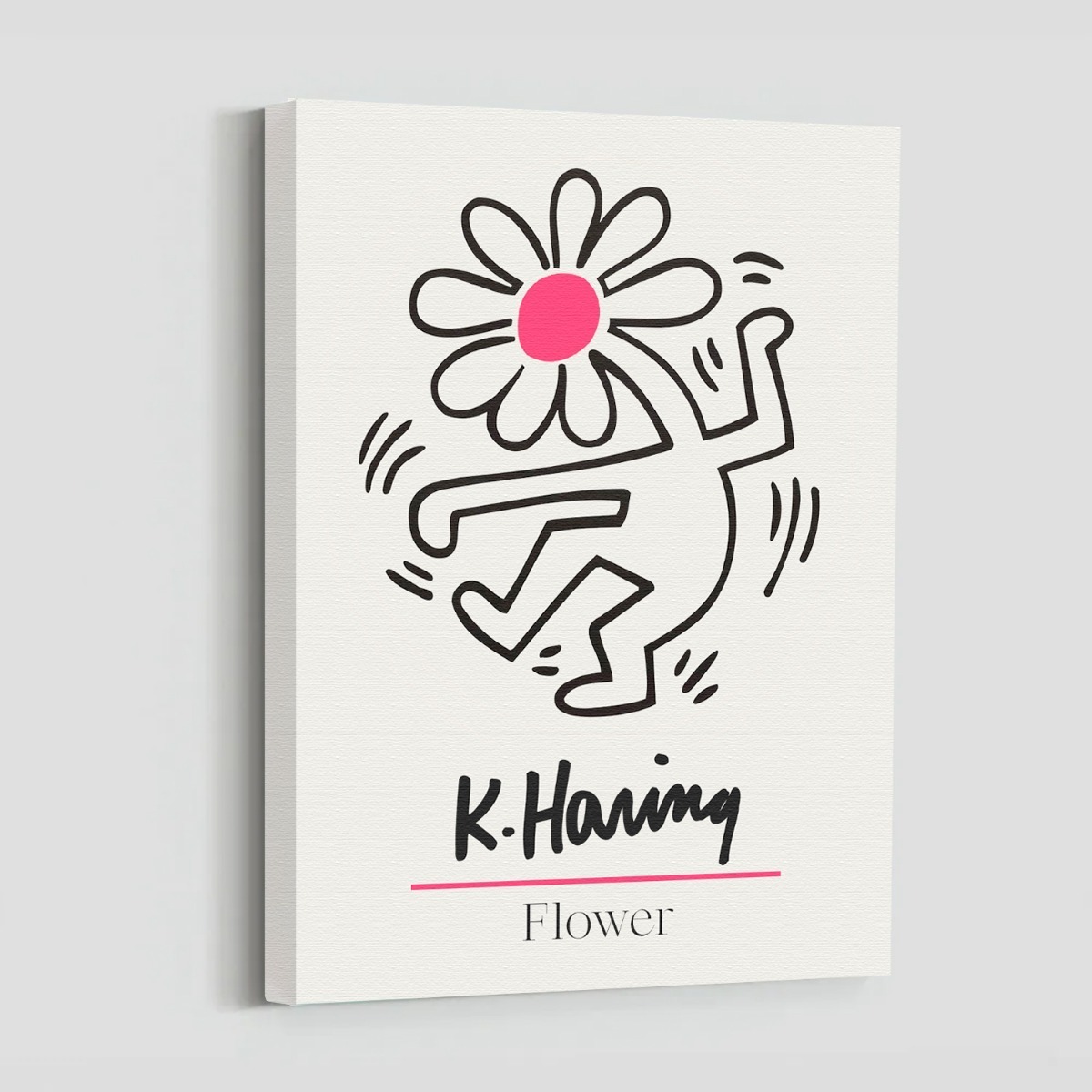 Foto 4 | Set Cuadros Flores Matisse Keith Haring Flower Market Canvas