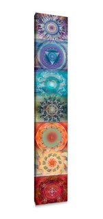 Foto 1 | Chakras Cuadro Canvas Montado Enmarcado Flotante