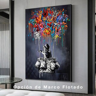 Foto 2 | Canvas | Mega Cuadro Decorativo | Frida Graffiti | 140x90