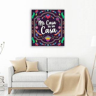 Foto 4 | Cuadro Decorativo Mexicano Estilo Huichol Otomi Para Casa Color Multicolor Armazón Bastidor