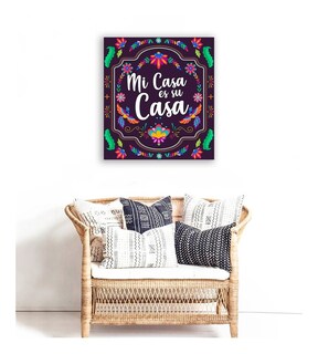 Foto 5 | Cuadro Decorativo Mexicano Estilo Huichol Otomi Para Casa Color Multicolor Armazón Bastidor