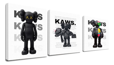 Foto 2 | Cuadros Kaws Hyperbeast Figure Minimalist Urban Set 3 Canvas