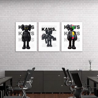 Foto 3 | Cuadros Kaws Hyperbeast Figure Minimalist Urban Set 3 Canvas