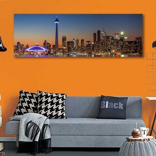 Foto 4 | Cuadro Panorámico Grande Ciudad P/ Sala, Recamara Y Comedor