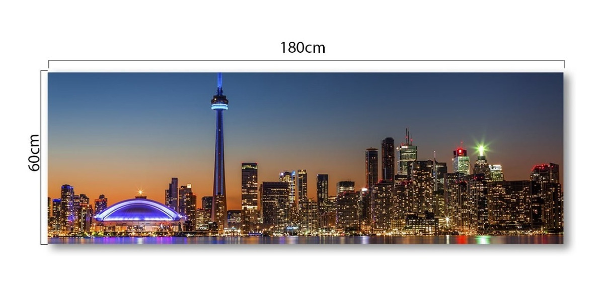 Foto 5 | Cuadro Panorámico Grande Ciudad P/ Sala, Recamara Y Comedor