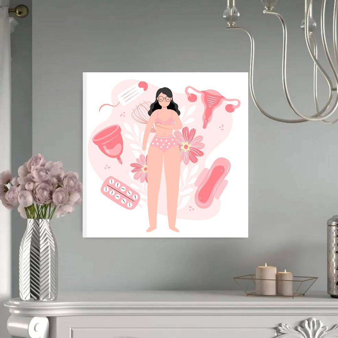 Cuadro Decorativo Para Consultorios De Ginecología Color Colores